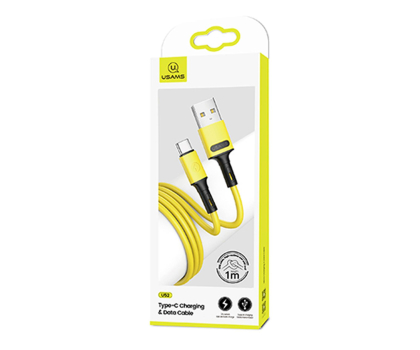 Kabel USAMS Kabel U52 USB-C 2A Fast Charge 1m żółty SJ436USB03